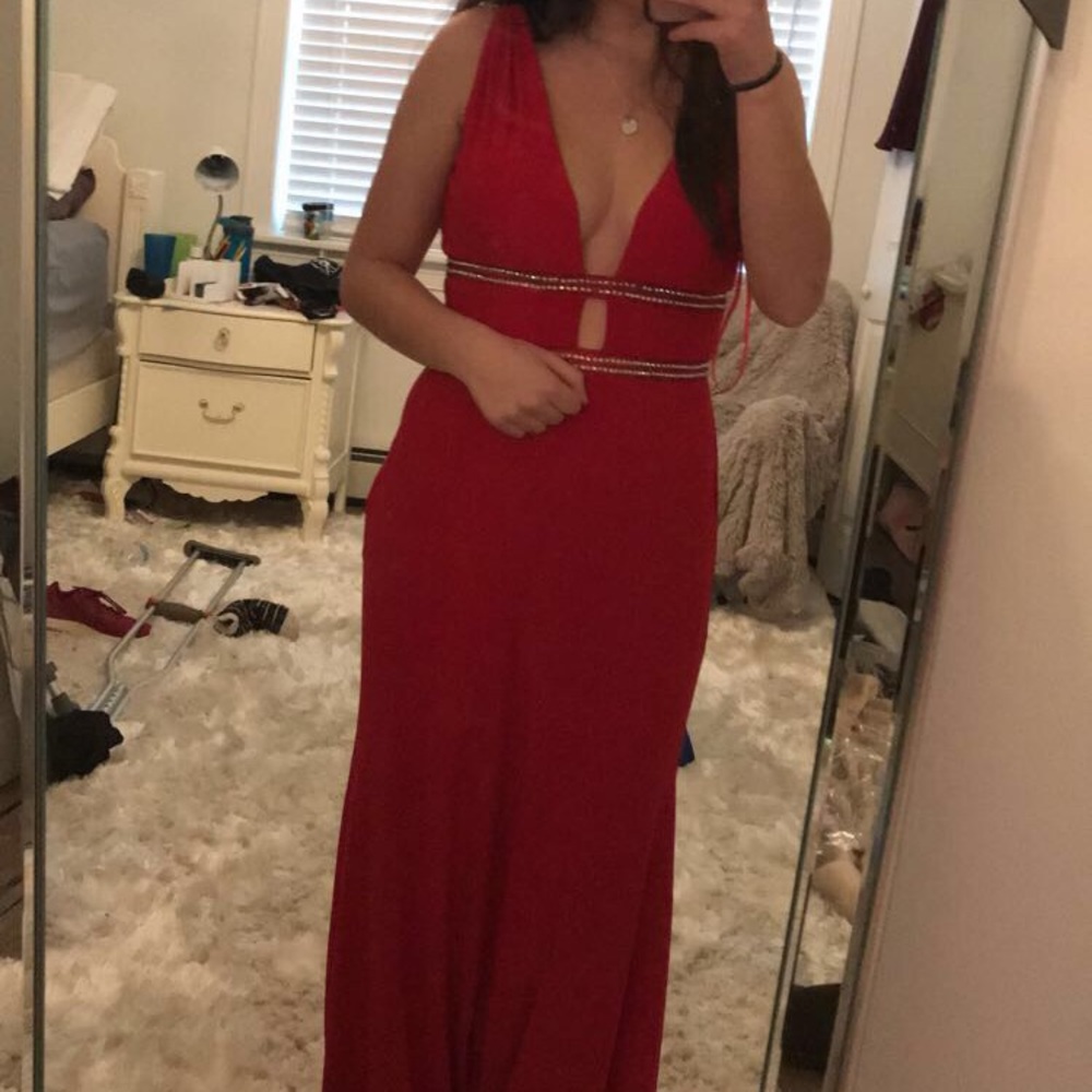 Red Prom dress